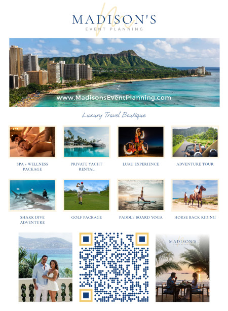 Oahu's Luxury Travel Concierge: Madison's Event Planning, Event Planners in Oahu, Hawaii