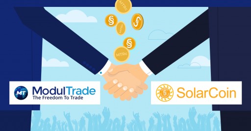 ModulTrade Partners With SolarCoin to Open for Its Large Community MT Market and MT Wallet Functionality