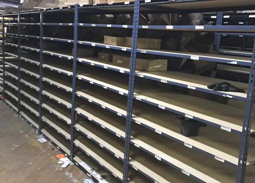 East Coast Storage Equipment Announces Liquidation of Shelving at Publishing Distribution Center