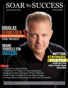 Douglas Vermeeren on the cover of Soar to Success Magazine