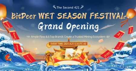 BitDeer.com Unites Trusted Digital Asset Mining Companies for The Second BitDeer.com Wet Season Fest