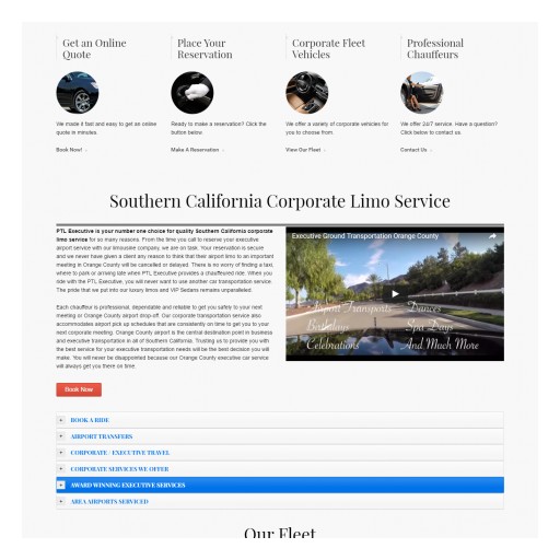 Southern California Limo Company Launches New Corporate Service Website