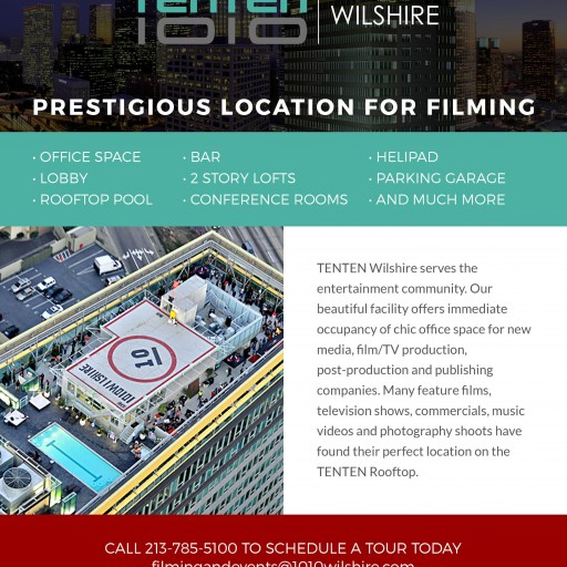 TENTEN Wilshire: A Prestigious Location for Filming