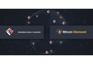 Modern Family Houses Logo and Bitcoin Diamond Logo Worldwide