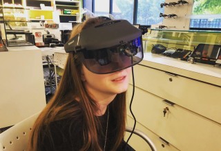 Hayley Pelletier Trying Electronic Glasses Acesight