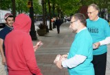 Robert Galibert (second from right) works with volunteers in Seattle to help them tackle escalating marijuana use among Washington teens.