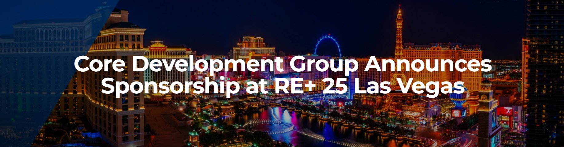 Core Development Group of Mahwah, NJ is sponsoring RE+ 2025