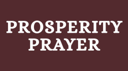 Instant Prosperity Prayer