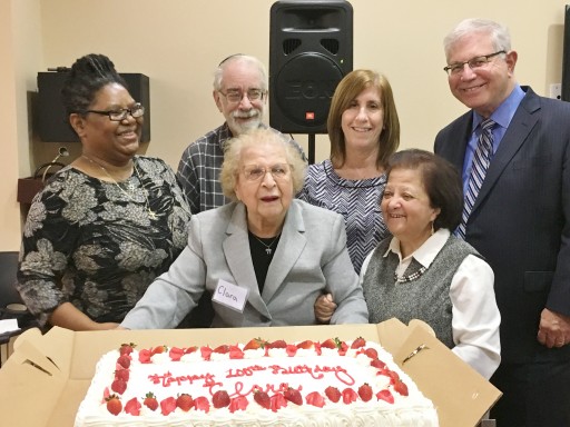 Centenarian Resident of Jewish Federation Plaza Turns Birthday Celebration Into Support for the JCHC