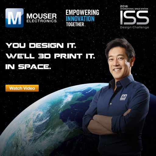 Mouser Electronics, Chris Hadfield and Grant Imahara  Release Video on First-of-Its-Kind I.S.S. Design Challenge