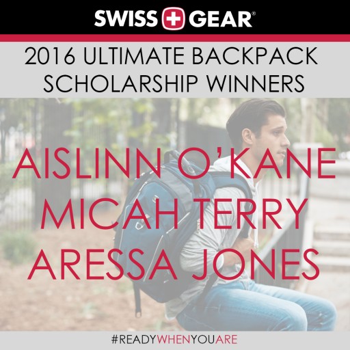 SWISSGEAR.com Announces Winners of the 2nd Annual 'Ultimate Backpack' Scholarship