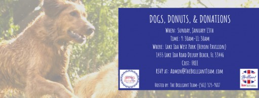 The Brilliant Team is Thrilled to Host 'Dogs, Donuts & Donations' Event