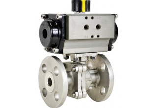 Air Actuated Flanged Ball Valve