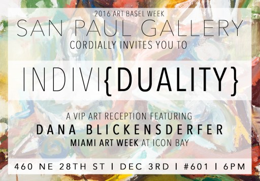 Visual Artist Dana Blickensderfer to Showcase Her Artwork at Miami Art Week During Art Basel 2016