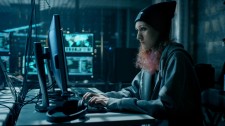 Hacker attempting to breach ERP security