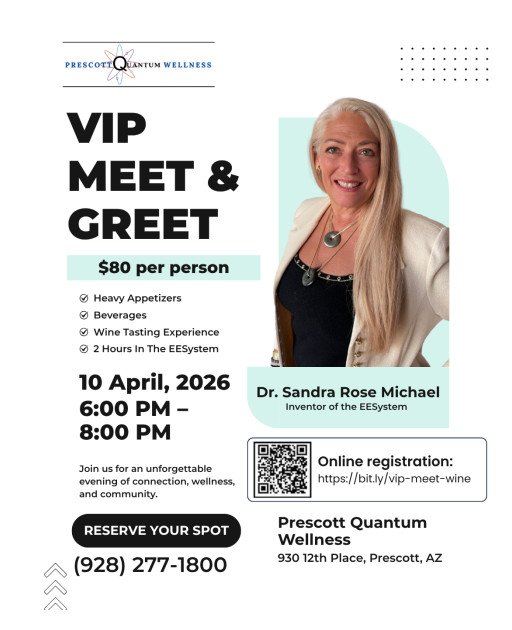 Prescott Quantum Wellness to Host VIP Meet & Greet With Dr. Sandra Rose Michael on April 10, 2026