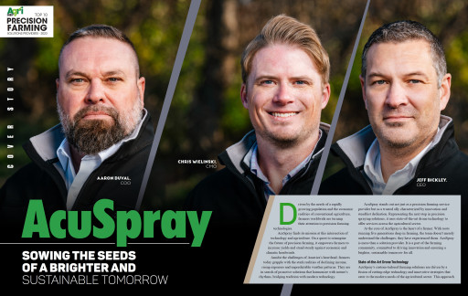 AcuSpray Named Top Precision Farming Solution Provider by Agri-Business Review