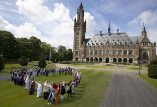 "Water for All" Conference group photo at Peace Palace