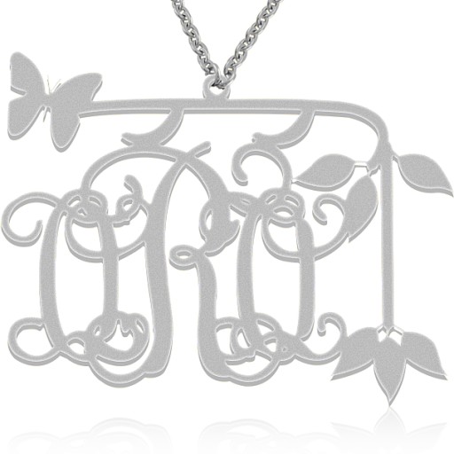 Monogram Pendant Necklace