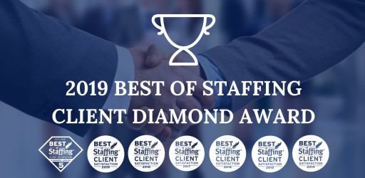 Sparks Group Wins ClearlyRated's 2019 Best of Staffing Client Diamond Award