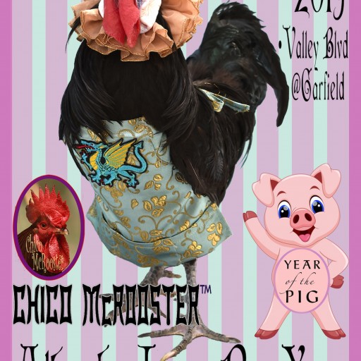 Chico McRooster to Be at 2019 Alhambra Lunar New Year Street Fair
