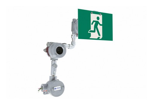 Larson Electronics Releases Explosion Proof LED Exit Sign, Emergency Battery Backup, 3-Hour Runtime