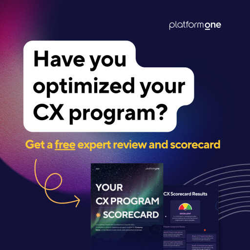 Platform One Unveils CX Program Scorecard