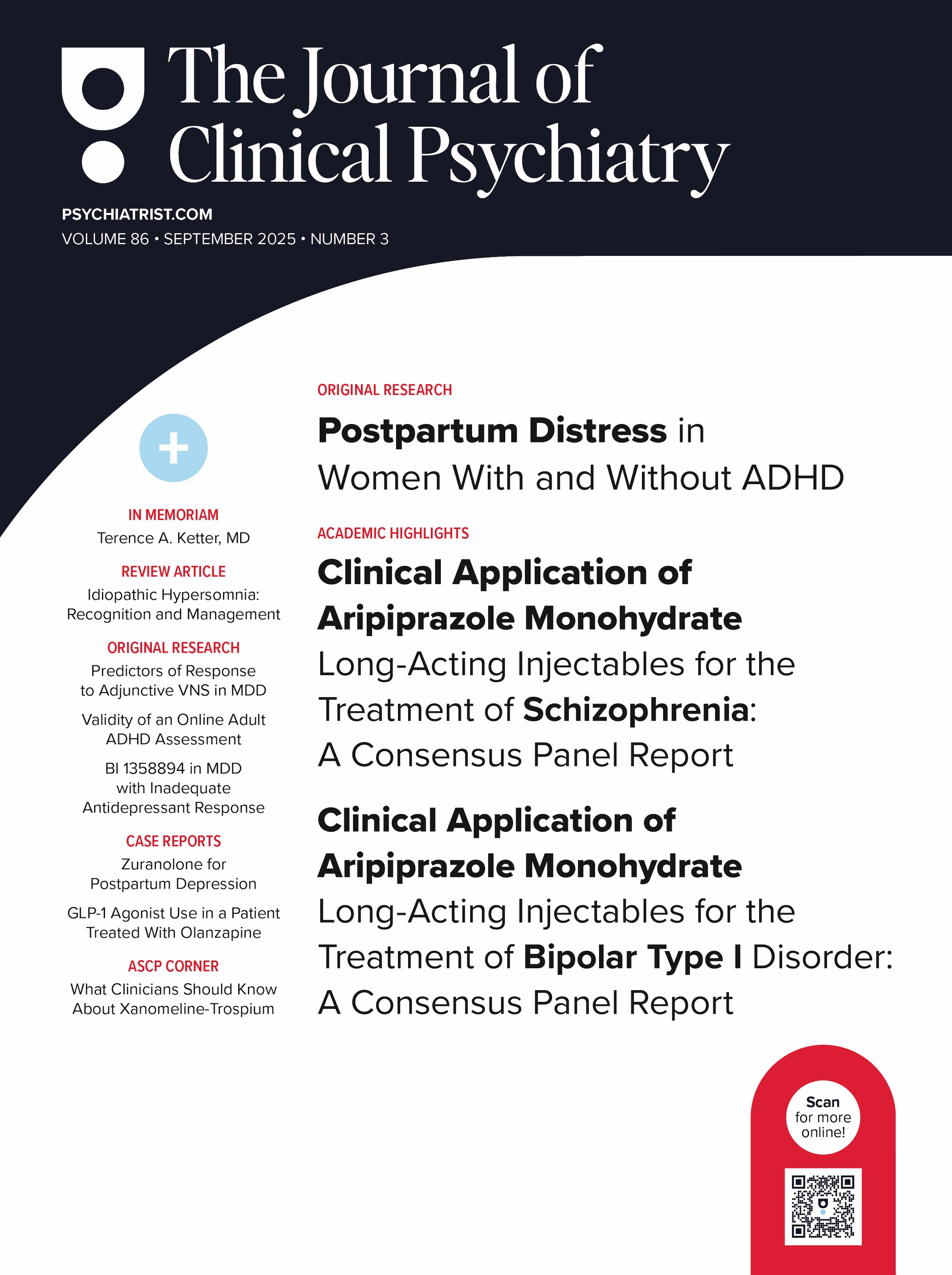 J Clin Psychiatry. 2025;86(3):25m15846