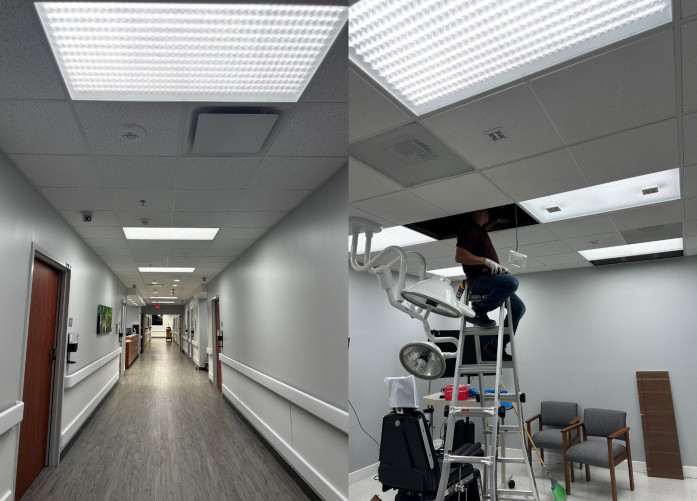 Doctors office CleanWhite Installations