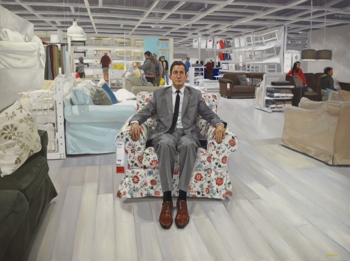 Portraits Painted From the Nation's Largest IKEA: "Swedish Landscapes" by Artist Rikki Niehaus