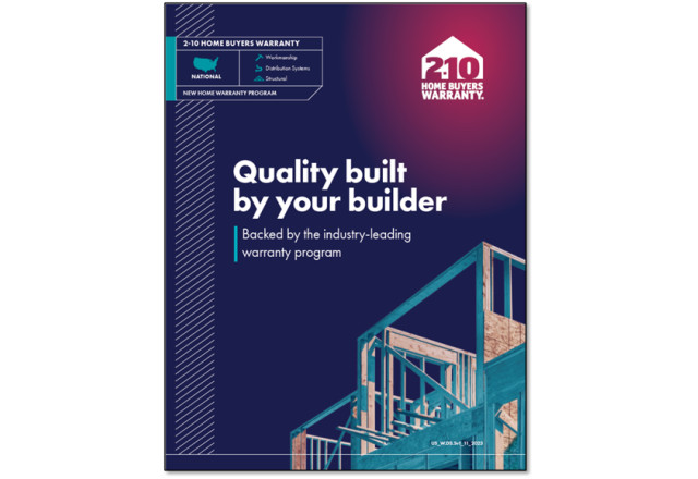 2-10 New Home Warranty Booklet