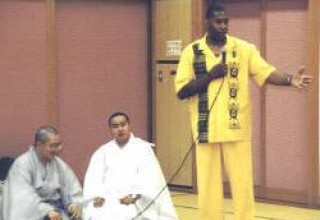 Anthony "Amp" Elmore in Japan challenged the "Racism In Buddhism."
