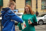 Drug prevention street event in St. Petersburg, Russia