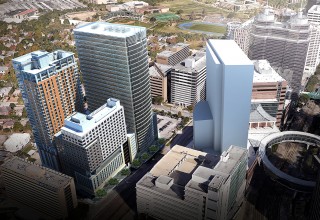 Aerial View of Medistar's New Medical Tower at Texas Medical Center