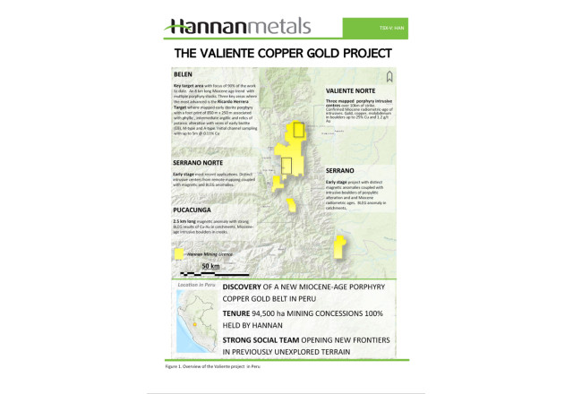 Hannan Metals Ltd., Tuesday, November 8, 2022, Press release picture