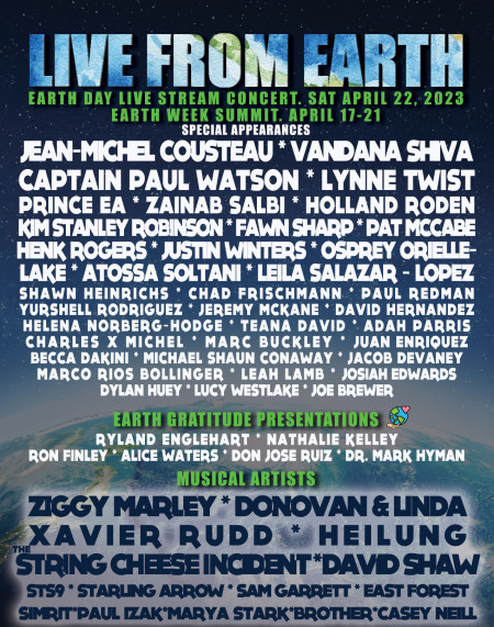 Live from Earth - Talent Poster