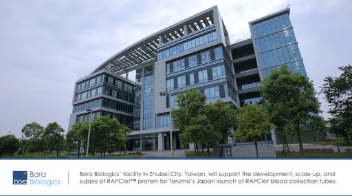 Bora Biologics Selected to Develop, Scale Up, and Supply RAPClot(TM) Protein Supporting Terumo's Japan Launch of RAPClot Blood Collection Tubes