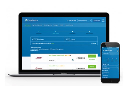 Freightera's New Redesign Takes Instant Online Freight Quotes to the Next Level