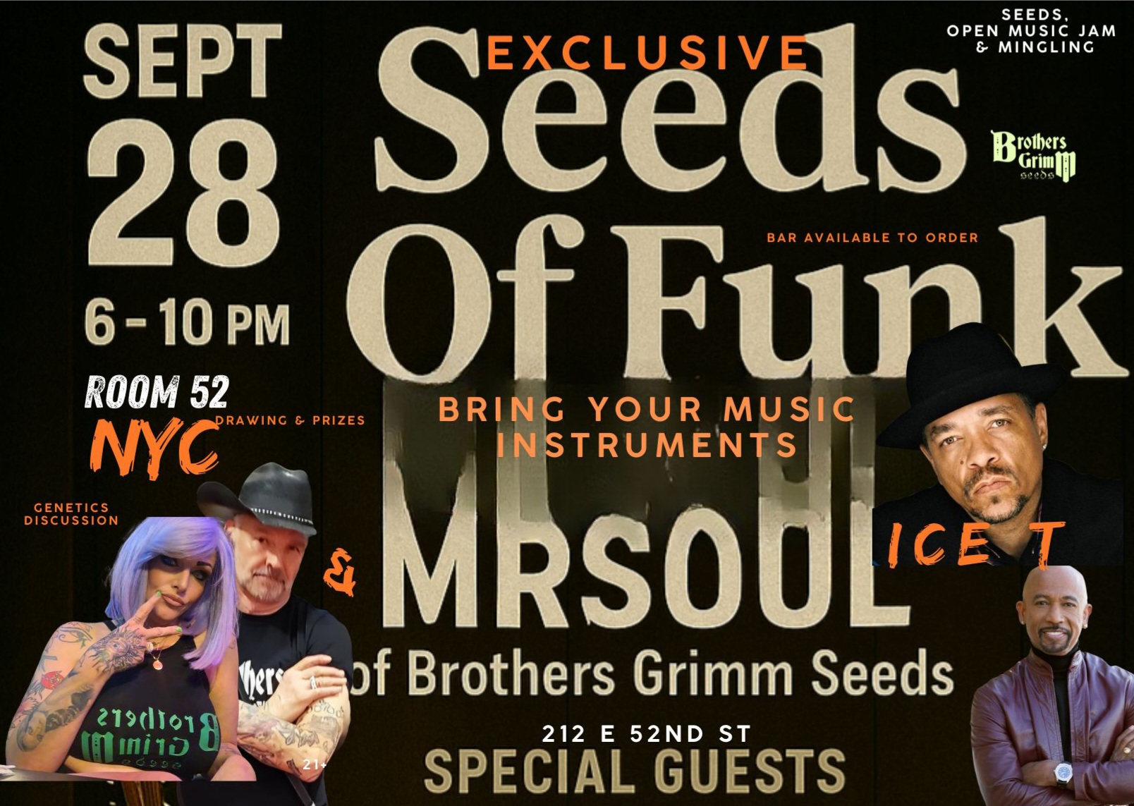 Seeds of Funk: Brothers Grimm, ICE T, Montel Williams 