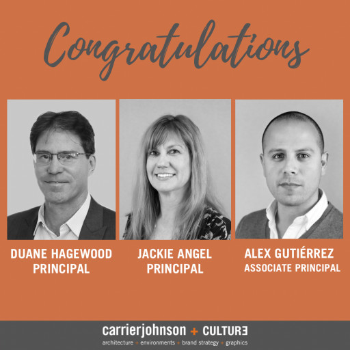 Carrier Johnson + CULTURE Promotes 3 Talented Individuals