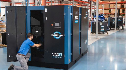 Kaishan USA Announces Exclusive Access to New Industrial, Oil-Free Rotary Screw Compressor