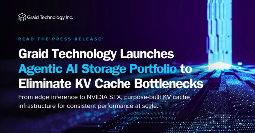 Graid Technology Launches Agentic AI Storage Portfolio to Eliminate KV Cache Bottlenecks