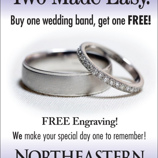 New York-Based Northeastern Fine Jewelry Announce Month-Long "Buy One Get One Free" Wedding Band Sale Event