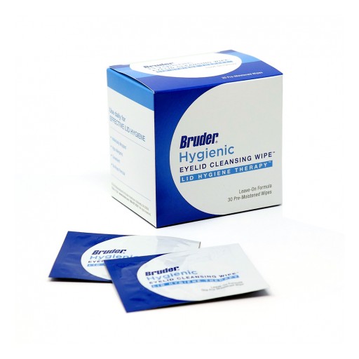 Introducing Bruder Hygienic Eyelid Cleansing Wipes™